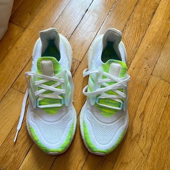 adidas gazelle silver green womens adidas Women's Ultraboost Light Road-Running Shoes White 8
